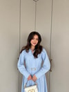 HR-0965H&R ButikMıs- Desan Kemerli Elbise Bebe Mavi