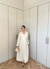 HR-2727H&R ButikMıs- Ehla Keten Elbise Bej