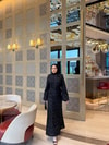 HR-0066H&R ButikNG-Sakura Dantel Elbise Siyah