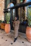 ELB-022H&R ButikPLS-Leopar Elbise