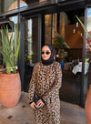 ELB-022H&R ButikPLS-Leopar Elbise