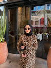 ELB-022H&R ButikPLS-Leopar Elbise