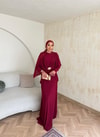 HR-0802H&R ButikQaş-  Aural Sandy Elbise Bordo
