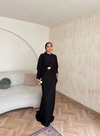 HR-0802H&R ButikQaş-  Aural Sandy Elbise Siyah