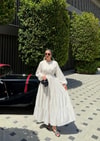 HR-1307H&R ButikQu - Çelana Keten Elbise Bej