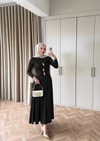 HR-0169H&R ButikQu-Desa Sandy Elbise Siyah
