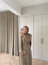 HR-0166H&R ButikQu-Desa Sandy Elbise Vizon