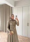 HR-0166H&R ButikQu-Desa Sandy Elbise Vizon