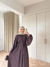 HR-0174H&R ButikQu- Olivia Elbise Mor