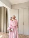 HR-0174H&R ButikQu- Olivia Elbise Pembe