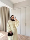 HR-0174H&R ButikQu- Olivia Elbise Sarı
