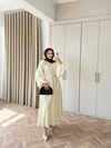 HR-0174H&R ButikQu- Olivia Elbise Sarı