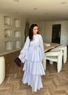 HR-1187H&R ButikSov- Ada Katkat Elbise Mavi