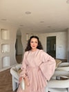 HR-1187H&R ButikSov- Ada Katkat Elbise Pudra