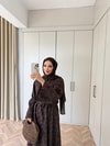 HR-0975H&R ButikTB - Cena Fisto Elbise Kahve