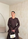 HR-0798H&R ButikTB - Erwa Kolu ıspanyol Elbise Acı Kahve