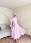 HR-0798H&R ButikTB - Erwa Kolu ıspanyol Elbise Pembe