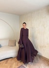 HR-0798H&R ButikTB - Erwa Kolu ıspanyol Elbise Mürdüm