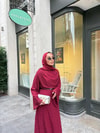HR-0559H&R ButikTB- İndirimli Dantel Elbise Kırmızı