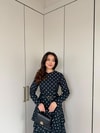 HR-0465H&R ButikTB-Şöbiyet Ponpon Elbise Siyah