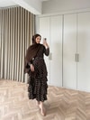 HR-0068H&R ButikTB-Şöbiyet Ponpon Elbise Acı Kahve