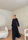 elbs-1613H&R ButikVelsa Sandy Elbise Siyah