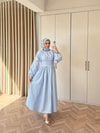 HR-0225H&R ButikZeyn Elbise Bebe Mavi