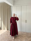 HR-0225H&R ButikZeyn Elbise Bordo
