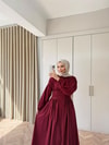 HR-0225H&R ButikZeyn Elbise Bordo