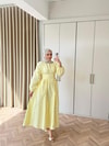 HR-0225H&R ButikZeyn Elbise Sarı