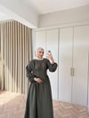 HR-0225H&R ButikZeyn Elbise Yeşil