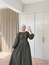 HR-0225H&R ButikZeyn Elbise Yeşil