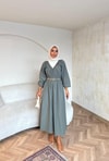 ELB-083H&R ButikZişa Elbise Gri