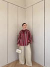 HR-2850H&R Butik0011- Arlina Gömlek Bordo