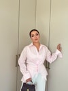 HR-1481H&R ButikDuq- Gişa Ön Düğmeli Gömlek Pembe