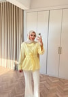 HR-0969H&R ButikDuq- Rewa Yan Düğmeli Gömlek Sarı
