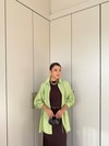 GMLK-463H&R ButikEns Tensel Gömlek Yeşil