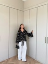HR-1531H&R ButikMıs- Nicola Ön Bağlamalı Gömlek Siyah