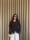 HR-1376H&R ButikMsn- Vual Eşa Gömlek Acı Kahve