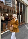 HR-1112H&R ButikQu- Aşla Ön Düğmeli Gömlek Camel