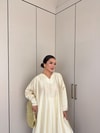 HR-2739H&R ButikTB - Wişal Uzun Saten Gömlek Sarı