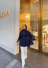 GMLK-428H&R ButikWesna Pilise Detaylı Gömlek Lacivert