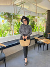 HR-1240H&R ButikEk - Puantiyeli Mayo Siyah