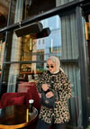 HIRKA-82H&R ButikLeopar Gold Düğmeli Hırka