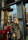 HIRKA-82H&R ButikLeopar Gold Düğmeli Hırka