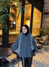 HR-3312H&R ButikMB - Esla Fermuarlı Triko Hırka Antrasit