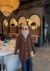 HR-3516H&R ButikMC-Cewa Angora Hırka Kahve