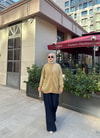 HIRKA-113H&R ButikMC-Sila Simli Hırka Gold