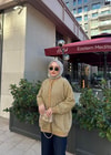 HIRKA-113H&R ButikMC-Sila Simli Hırka Gold