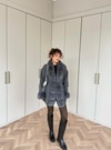 HIRKA-101H&R ButikPera Kürk Detaylı Hırka Antrasit